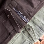 Black Letter Cotton Cargo Style Pant