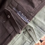 Black Letter Cotton Cargo Style Pant