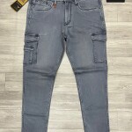 Black Letter Cargo Jeans