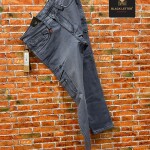 Black Letter Cargo Jeans
