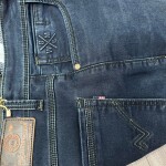 Wood machine Ankle Fit Round Pocket Jeans
