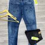 Wood Machine Ankle Fit Round Pocket Jeans