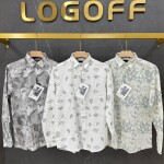 logoff premium cotton printed shirt