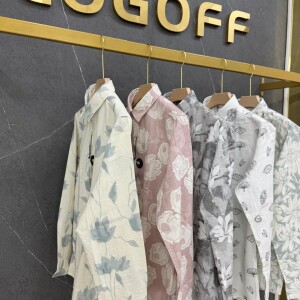 logoff premium cotton printed shirt