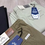 wood machine front zip cargo cotton pant