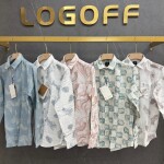 logoff cotton printed shirt