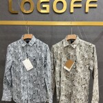 logoff premium cotton printed shirt