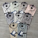 logoff linen stripes shirt