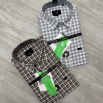 logoff cotton oxford checks shirt