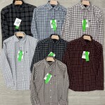 logoff cotton oxford checks shirt
