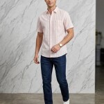 logoff linen stripes shirt