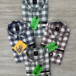 logoff cotton oxford stripes shirt