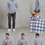 logoff cotton oxford stripes shirt