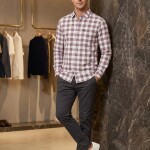 logoff cotton oxford stripes shirt