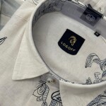 logoff linen printed shirt