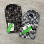 logoff cotton oxford checks shirt