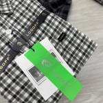logoff cotton oxford checks shirt