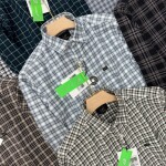 logoff cotton oxford checks shirt