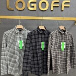 logoff cotton oxford checks shirt
