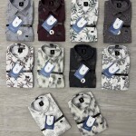logoff half sleeve cotton printed shirt
