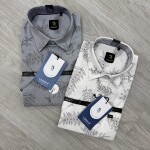 logoff half sleeve cotton printed shirt