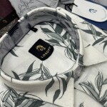 logoff half sleeve cotton printed shirt