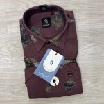 logoff half sleeve cotton printed shirt