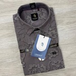 logoff half sleeve cotton printed shirt