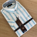 s square half sleeve stripes shirt