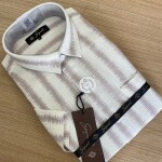 s square half sleeve stripes shirt