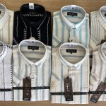 s square half sleeve stripes shirt