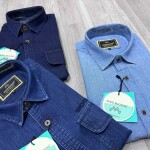wood machine denim shirt