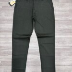 black letter slim fit cotton pant