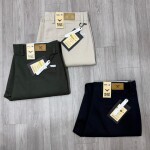 black letter slim fit cotton pant