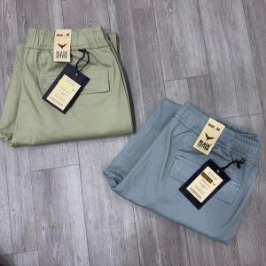black letter cargo jogger cotton pant