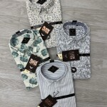 black letter linen printed shirt