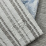 black letter big size linen printed shirt