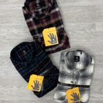 logoff brushing twill checks double pocket shirt