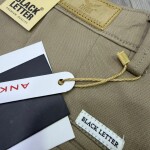 black letter ankle fit cotton pant