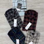 logoff full sleeve cotton oxford checks shirt