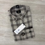 logoff full sleeve cotton oxford checks shirt