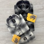 logoff brushing twill checks shirt