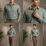 Logoff embroidery shirt