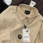 word wale imported satin shirt