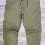 duster blue baggy linen pant