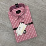 logoff cotton oxford stripes shirt