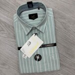 logoff cotton oxford stripes shirt