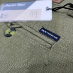 duster blue cotton linen pant