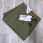 duster blue cotton linen pant