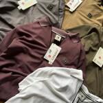 logoff polo neck zip t shirt